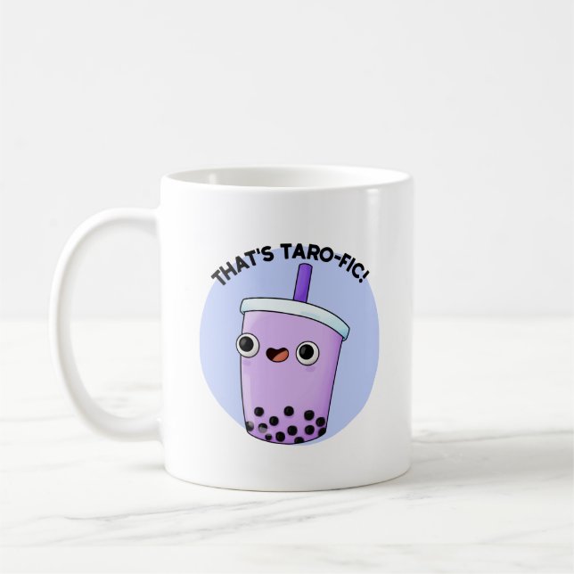 Det är Taroffic Funny Boba Tea Pun Kaffemugg (Vänster)