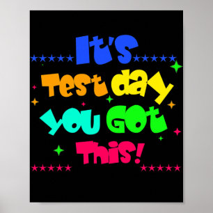 Det är testdagen du Har den här fantastiska test Poster