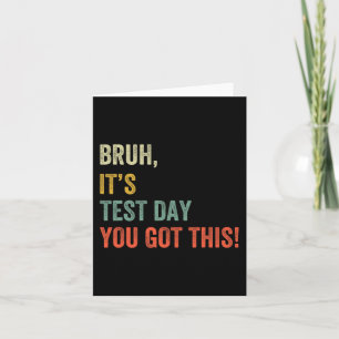Det är testdagen du Har den här testdagen, det är Kort