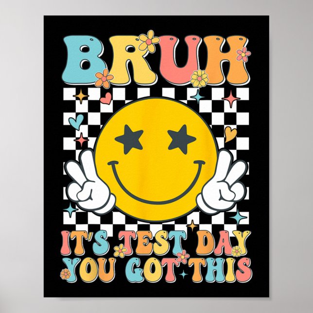 Det är testdagen du Har den här testdagen läraren  Poster (Framsidan)