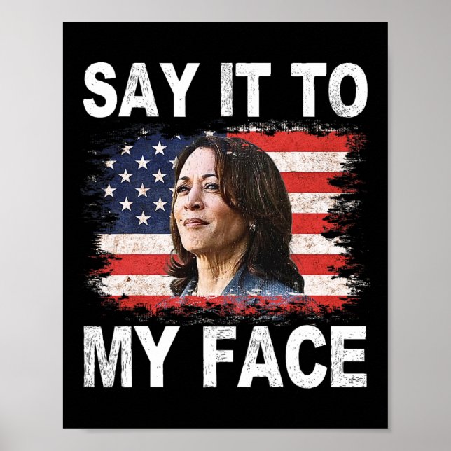 Det är till min Ansikte Funny Kamala-harris Adress Poster (Framsidan)