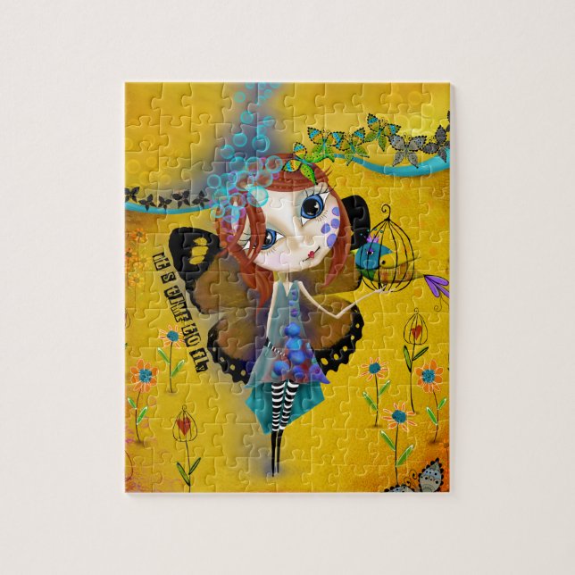 Det är Time som flyger - designat för att Pussel (Vertikal)