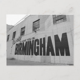 Det är trevligt att ha dig i Birmingham Postcard Vykort