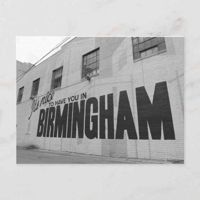 Det är trevligt att ha dig i Birmingham Postcard Vykort (Framsida)