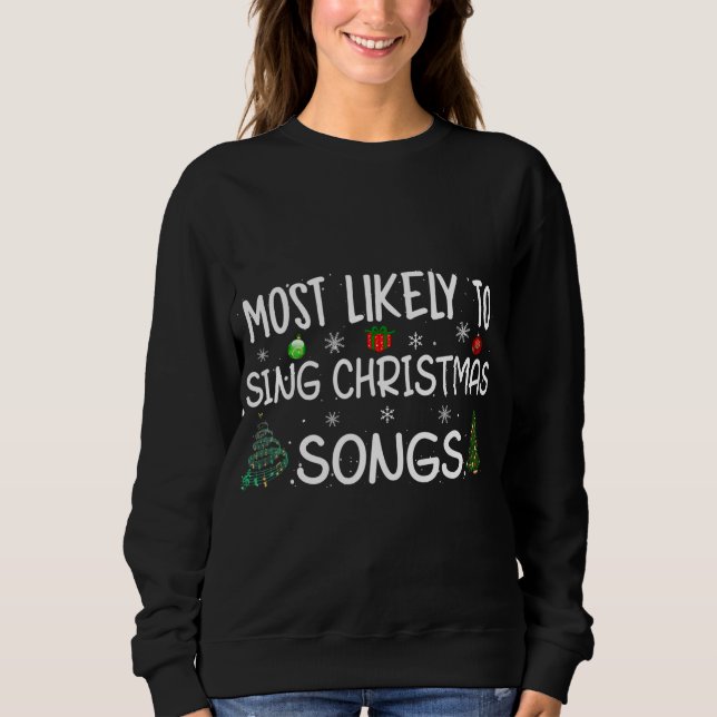 Det är troligast att julfamiljen sång sjunga Chris T Shirt (Framsida)