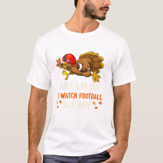 Det är troligt att fotbollen ser bekväm ut t shirt