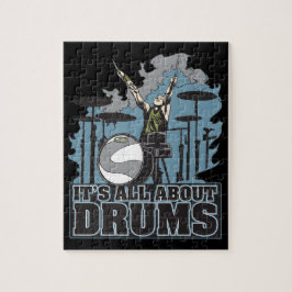 Det är trummar All omkring pussel