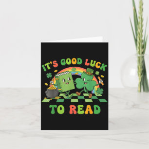 Det är tur att läsa St Patricks dag bok tur Kort