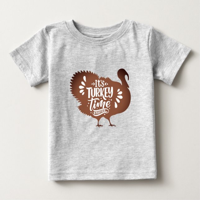 Det är Turkiet-tid för Thanksgiving T Shirt (Framsida)