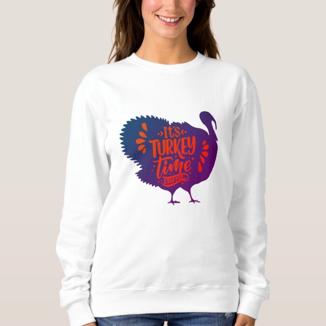 Det är Turkiet-tid för Thanksgiving T Shirt (Framsida)