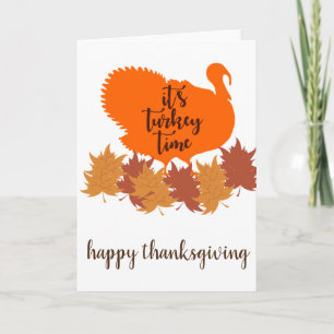 Det är Turkiet-tid - Happy thanksgiving Kort