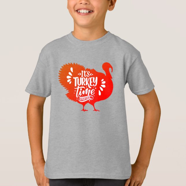 Det är Turkiets tid för Thanksgiving T-Shirt (Framsida)