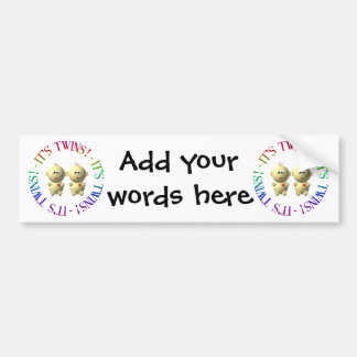 Det är twillingar! bildekal