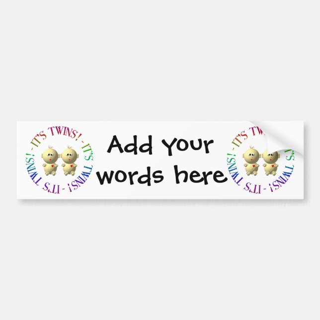 Det är twillingar! bildekal (Framsidan)