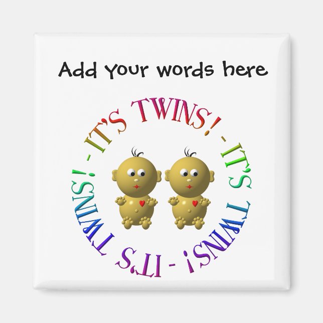 Det är twillingar! magnet (Framsidan)