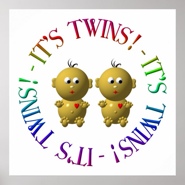 Det är twillingar! poster (Framsidan)