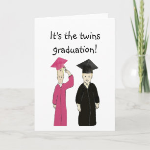 Det är twillingar studenten Card Kort