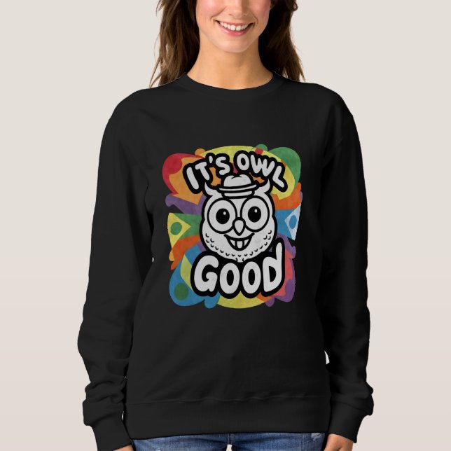 Det är Uggla Bra Funny Uggla Älskare Graphic T Shirt (Framsida)