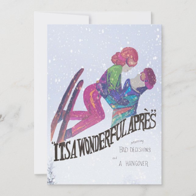 Det är underbara apres julkort (Framsida)