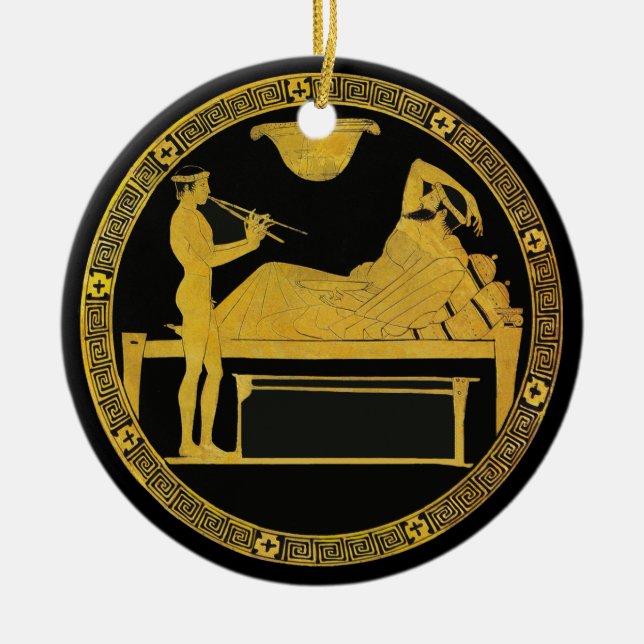 Det är underhållning! julgransprydnad keramik (Framsidan)