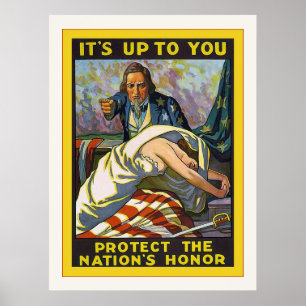 Det är upp till dig ~ Vintage Världskrig 1 Poster