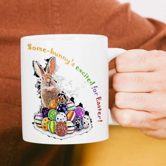 Det är upphetsat för Påsk! Kaffemugg (Some-bunny's excited for Easter! Coffee Mug)
