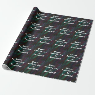 Det är vackert med färgad regnbågskö Autistic Joy Presentpapper