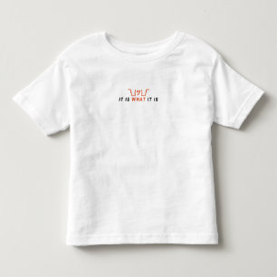 Det är vad det är ツ Skulderaxande Emoticon T Shirt