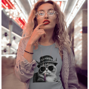 Det är vad det är en grumpig katt t shirt