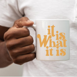 Det är vad det är kaffemugg