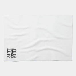 "Det är vad det är" kökshanddukar för typografi