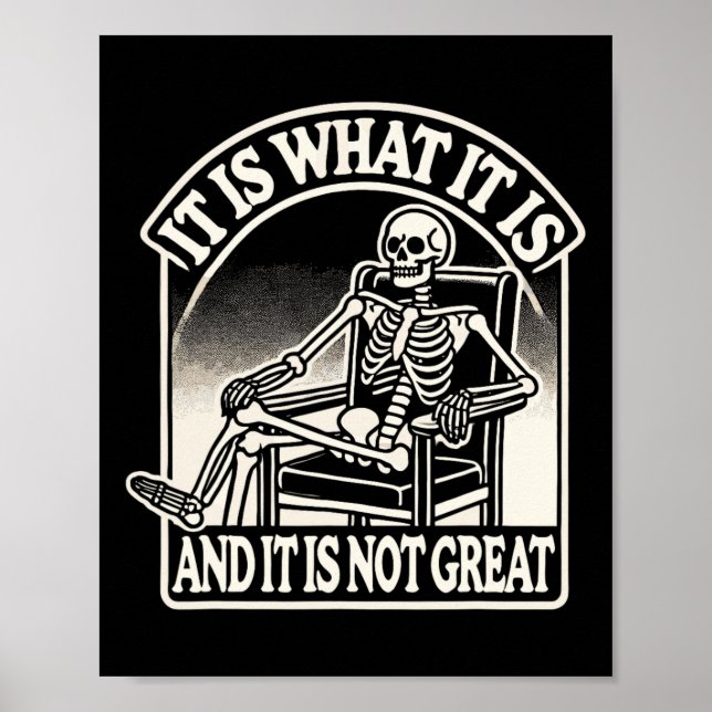 Det är vad det är och dess inte Underbara skeleton Poster (Framsidan)