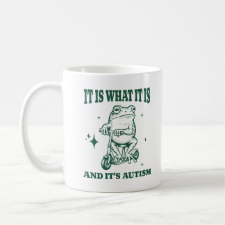 Det är vad det är och det är autism Rolig djur gro Kaffemugg