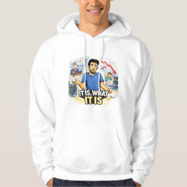 Det är vad det är – Resignerad Livs Kaos Grafisk T Hoodie