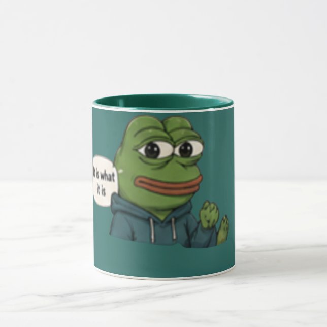 “Det är vad det är” Roligt Citat  Mugg (Center)