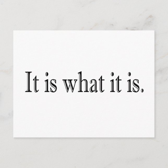 Det är vad det är vykort (Framsida)