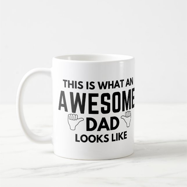 Det är vad fantastisk pappa ser ut som kaffemugg (Vänster)