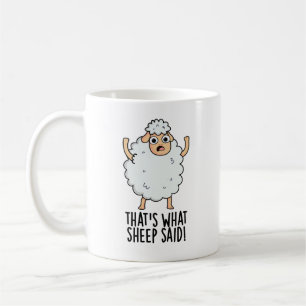 Det är vad får sa Roligt djur skämt Kaffemugg