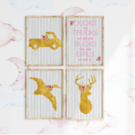 Det är vad Flickor är Gjorda av Nursery Art Set Poster