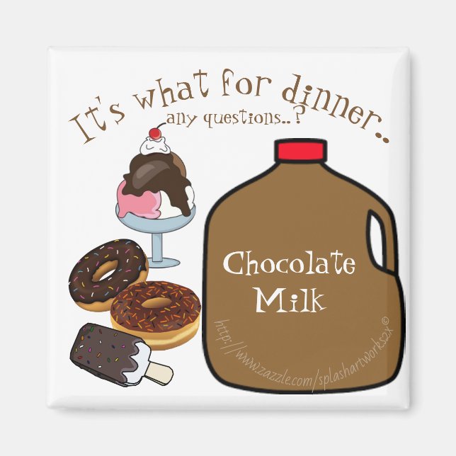 "Det är vad för middag.. några frågor?" Magnet (Framsidan)