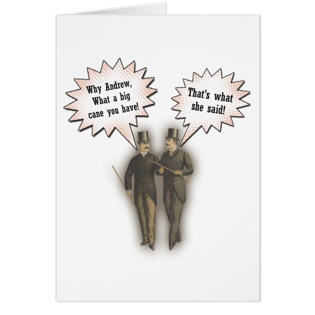 Det är vad hon sade hälsningskort (Framsidan)