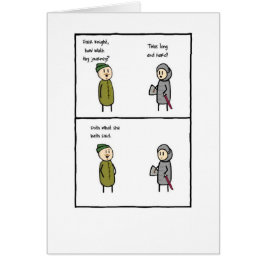 Det är vad hon sade hälsningskort