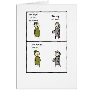 Det är vad hon sade hälsningskort