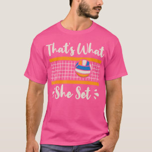 Det är vad hon satte upp Pun Volleyball Net Lung V T Shirt