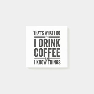 Det är vad jag dricker Coffee Funny Caffeine Post-it Block