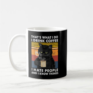 Det är vad jag dricker kaffe... jag hatar folk Bla Kaffemugg