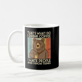 Det är vad jag dricker kaffe jag hatar folk. kaffemugg