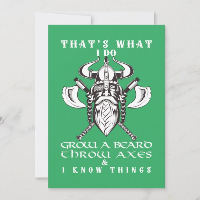 Det är vad jag gör för att föda ett skäggigt skägg inbjudningar (Framsida)