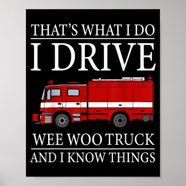 Det är vad jag gör för att köra Wee Woo Poster (Framsidan)