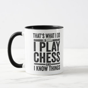Det är vad jag gör för att spela Chess Funy Chess Mugg